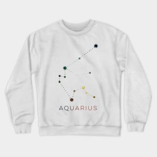 AQUARIUS STAR CONSTELLATION ZODIAC SIGN Crewneck Sweatshirt